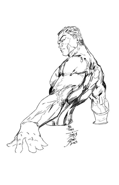 Namor Sketch By Turner Rough Inks By Jamesleestone On Deviantart