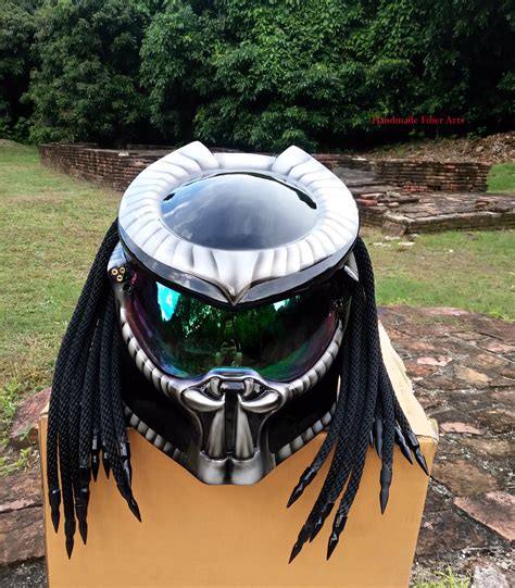 Custom Predator Motorcycle Helmet Etsy Uk