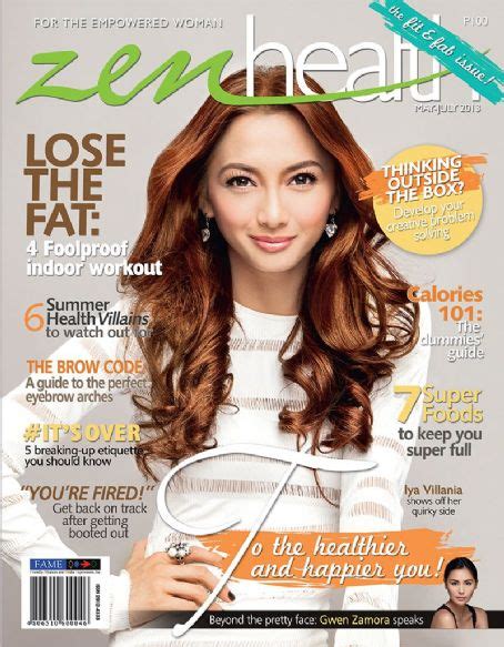 Iya Villania Zen Health Magazine May 2013 Cover Photo Philippines