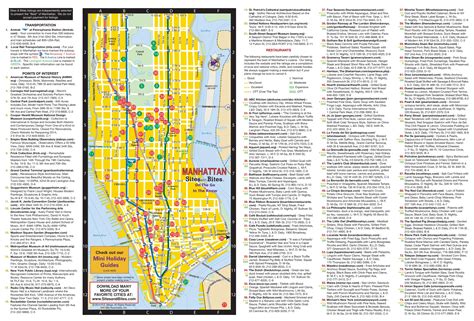 Large Printable Tourist Attractions Map Of Manhattan New York City Images The Best Porn