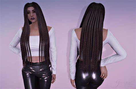 Long Braids Hairstyle For Mp Female Gta5