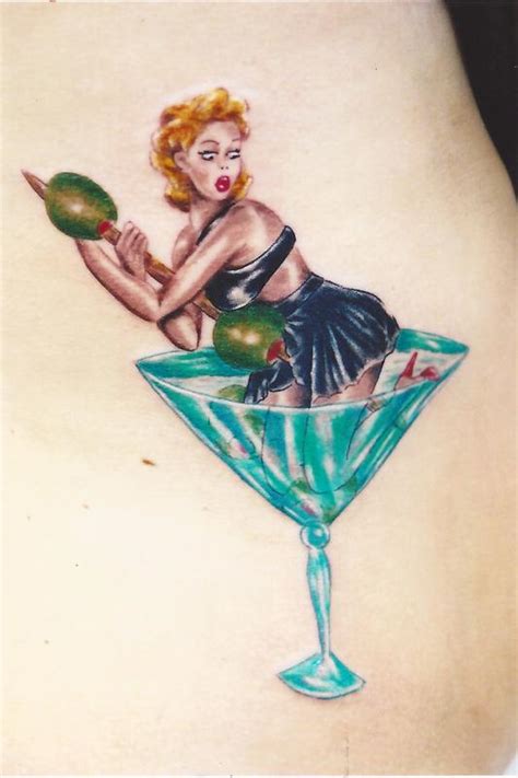 Martini Girl Pinup By Gentleman Jacq Tattoonow