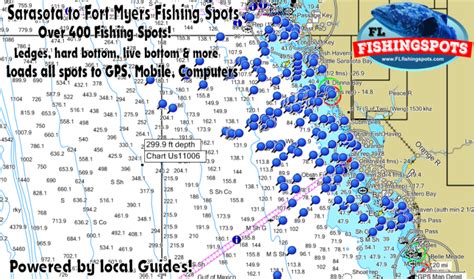 Sarasota To Ft Myers Offshore Fishing Spots Florida Fishing Maps And