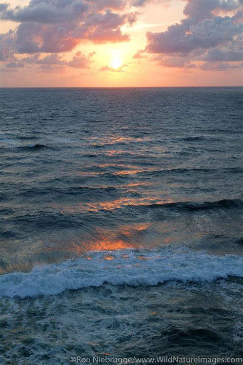 Sunset Pacific Ocean Washington Ron Niebrugge Photography