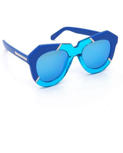Blue Karen Walker Sunglasses For Women Lyst