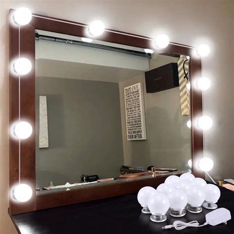 Hollywood Vanity Mirror Light Kits Kohree Dimmable Led Makeup Mirror
