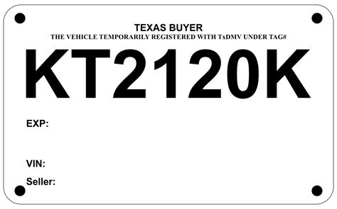Printable Temporary License Plate South Carolina