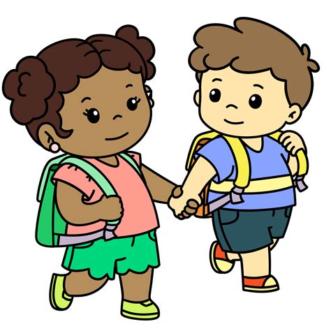 Walk To School, Cartoons Png, Free Png, Activities For Kids, Royalty