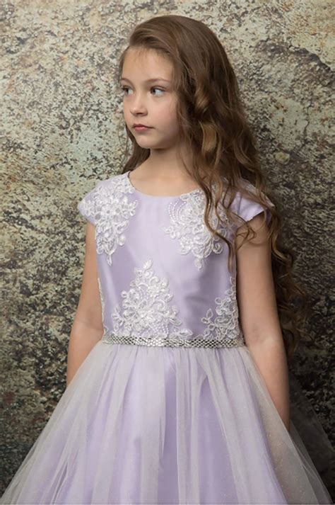 Usa Made Tulle Top Dress With Embroidery Applique Flower Etsy Blush