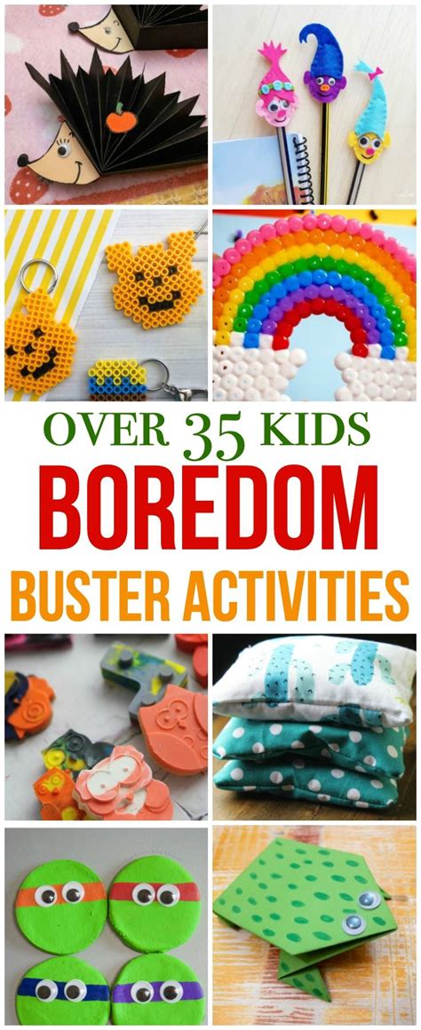 35 Kids Boredom Buster Activities Puzzle Crafts Business For Kids