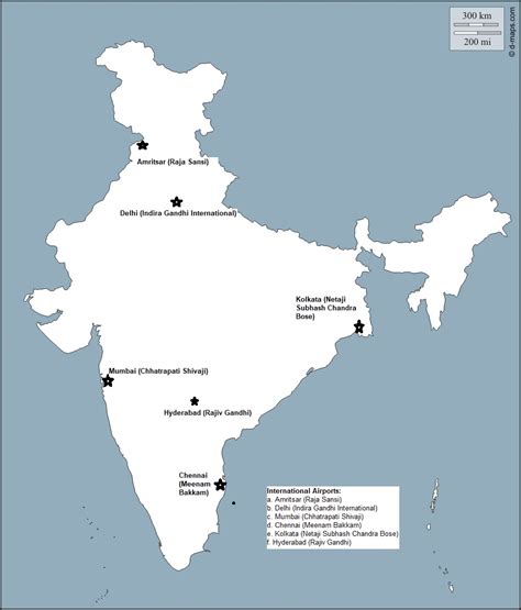 Class 10 Cbse Map Geography Major International Airports Chapter