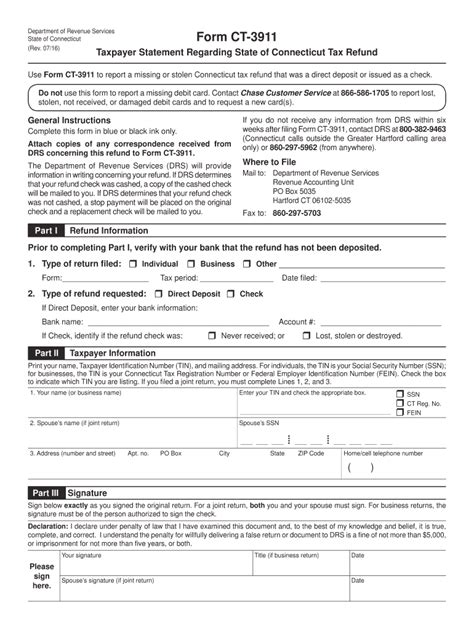 Ct 3911 Fill Out And Sign Online Dochub