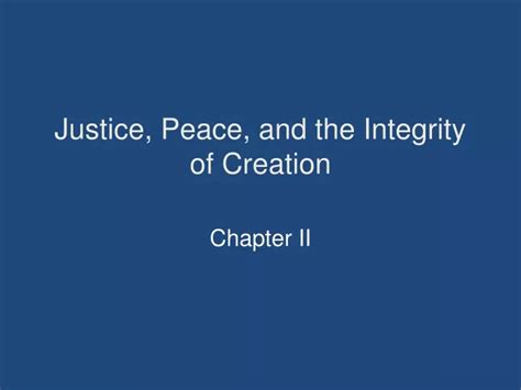 Ppt Justice Peace And The Integrity Of Creation Powerpoint