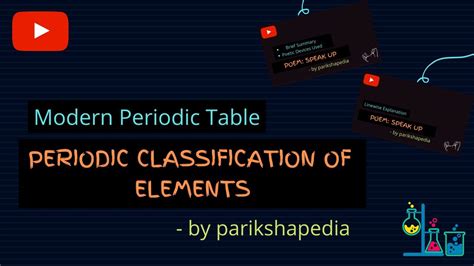 Modern Periodic Table Class 10th Periodic Classification Of Elements