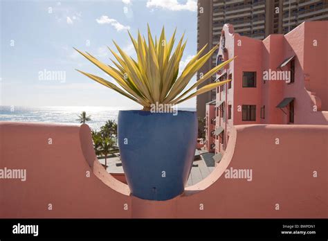 Royal Hawaiian Hotel Waikiki Honolulu Oahu Hawaii Stock Photo Alamy