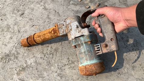 Restoration Old Rusty Hammer Drill Makita Restore Drills Concrete