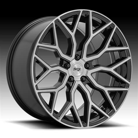 Niche Mazzanti M262 Brushed Gloss Black Custom Wheels M262 Mazzanti