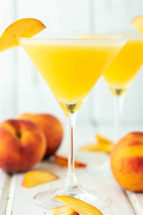 Peach Martini A Tasty Summer Cocktail Chisel And Fork