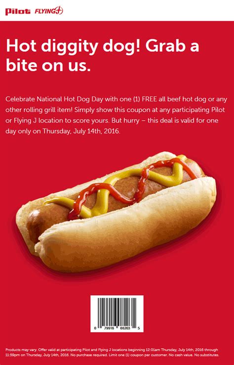 Download the pilot flying j app to save you time and money. Pinned July 14th: #FREE hot dog today at #PilotFlyingJ gas ...