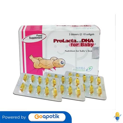 PROLACTA WITH DHA FOR BABY BOX 50 KAPSUL Kegunaan Efek Samping