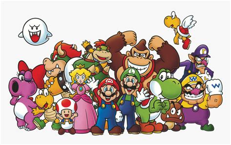 Super Mario Characters Hd Png Download Kindpng