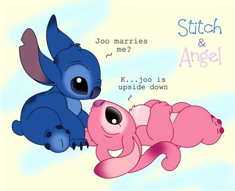 Stitch ♡ Angel Cute Lilo And Stitch Drawing