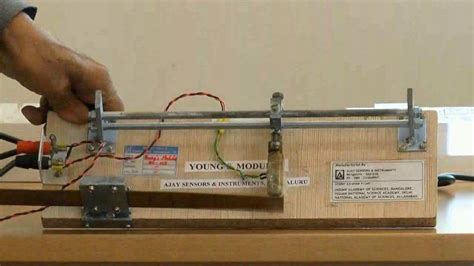 Experiments In Physics Young Modulus Of A Brass Bar Youtube