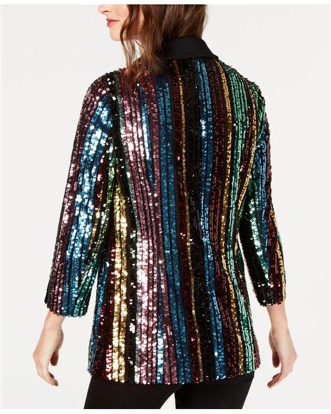 Lyst Inc International Concepts Inc Rainbow Sequined Blazer