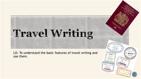 Travel Writing Introduction Teaching Resources