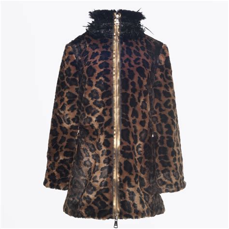 Save The Queen Faux Fur Leopard Print Coat Mr And Mrs Stitch
