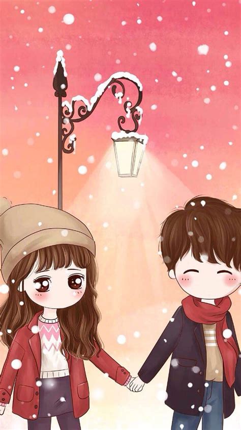 Anime Couple Winter Wallpapers Wallpaper Cave