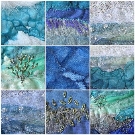 The Persistent Thread Water Textile Art Mixed Media Textiles
