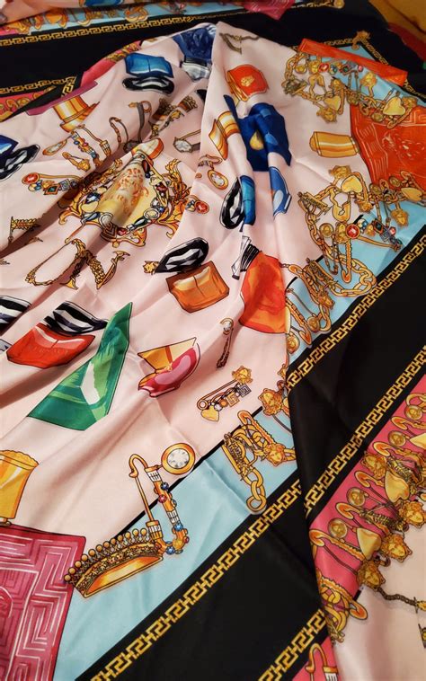 Versace Twill Silk Fabric New Collectionversace Fashion Week Fabric ⋆