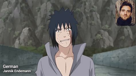 Sasukes Psycho Laugh In 5 Languages Youtube Naruto Funny Sasuke