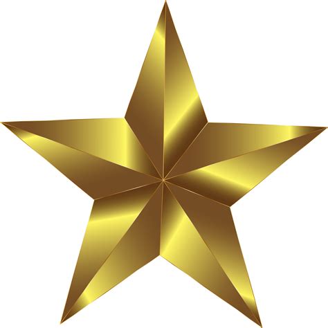 Gold Star Png Transparent Images Png All