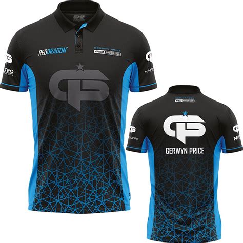 Red Dragon Darts Gerwyn Price The Iceman Pro Tour Player Shirt Matchs