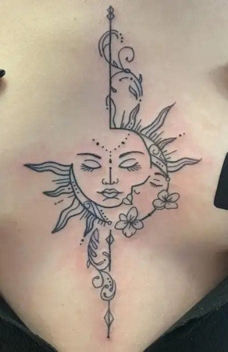 30 Sexy Sternum Tattoos For Women The Trend Spotter