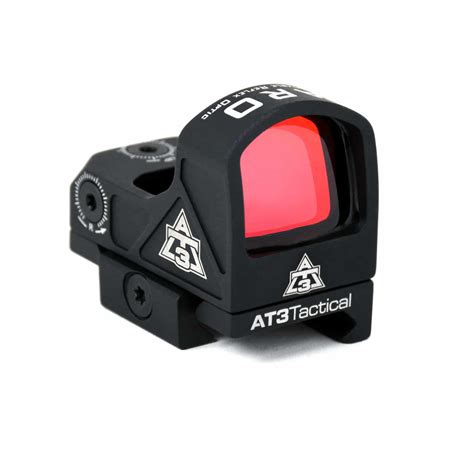 At3 Aro Micro Red Dot Reflex Sight W Riser Mount At3 Tactical