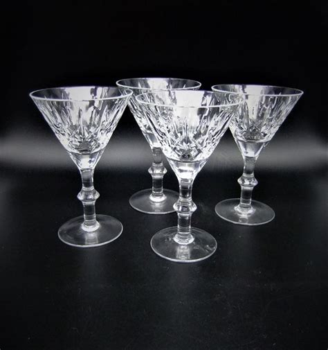 vintage crystal martini cocktail glasses cross and olive pattern martini cocktail cocktail