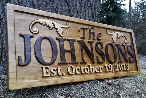 Personalized Lake House Sign Wood Plaque Custom Carved 3d Last