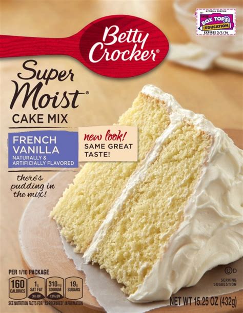 Betty Crocker Super Moist French Vanilla Cake Mix 1525oz 432g