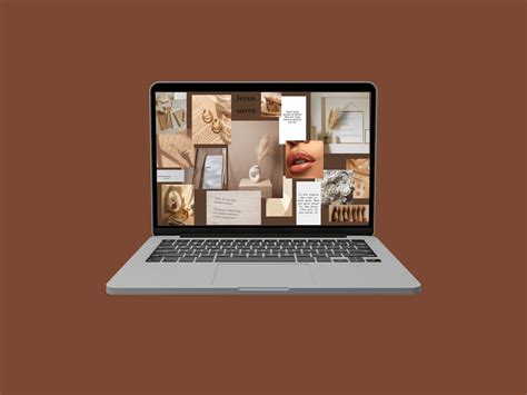 Nude White Aesthetic Wallpaper Collage For Laptops And Desktops Etsy