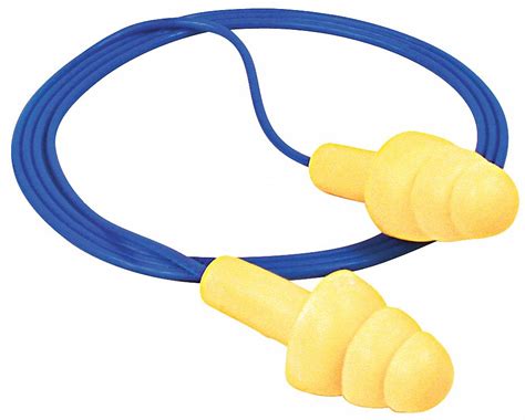 3m Flanged Ear Plugs 25 Db Noise Reduction Rating Nrr Corded M