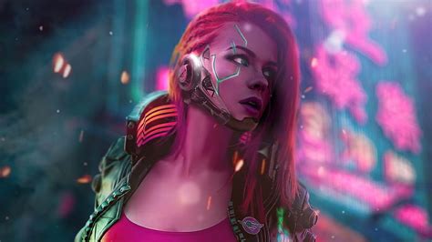 1920x1080px 1080p Free Download Cyberpunk Futuristic Girl Pink Hair
