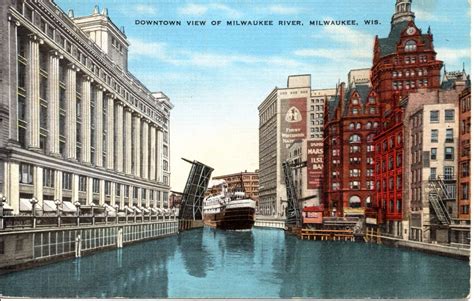Milwaukee River Milwaukee Wisconsin Bay View American Cities