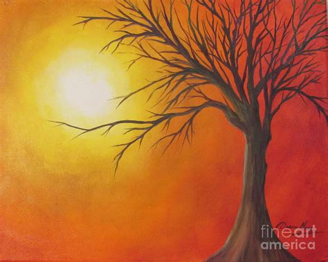 Lone Tree Painting By Denise Hoag Fine Art America