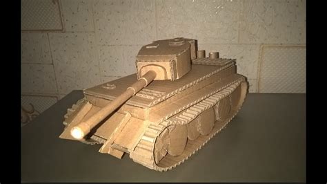 German Tank Tiger Made Of Cardboard Diy Youtube