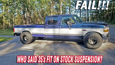 Fitting 35s On Stock 2wd Ford Obs Suspension Youtube