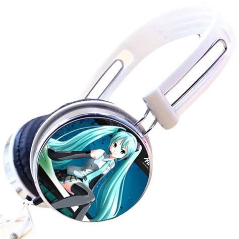 Mllse Hatsune Miku Anime Headphone Earphone Music Headphones Gaming
