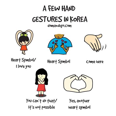 A Few Hand Gestures In Korea Korean Words Learn Korean Korean Phrases